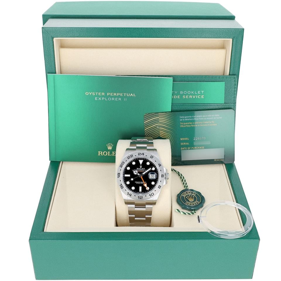 Rolex | Explorer II | 226570 | Steel | 42 x 50 mm | Steel | Black | Automatic
