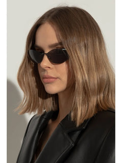 logo-decal cat-eye sunglasses