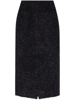 tweed midi skirt