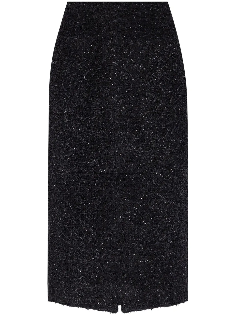 tweed midi skirt