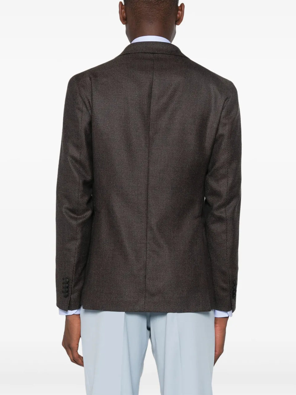 brooch-detail blazer