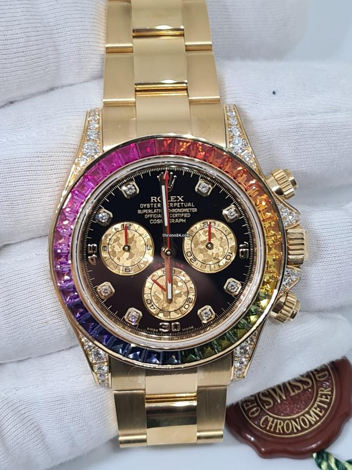 Rolex | Daytona | 116598 RBOW | Yellow gold | 40 mm | Yellow gold | Black | Automatic