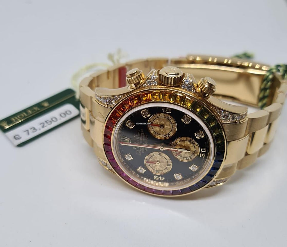 Rolex | Daytona | 116598 RBOW | Yellow gold | 40 mm | Yellow gold | Black | Automatic