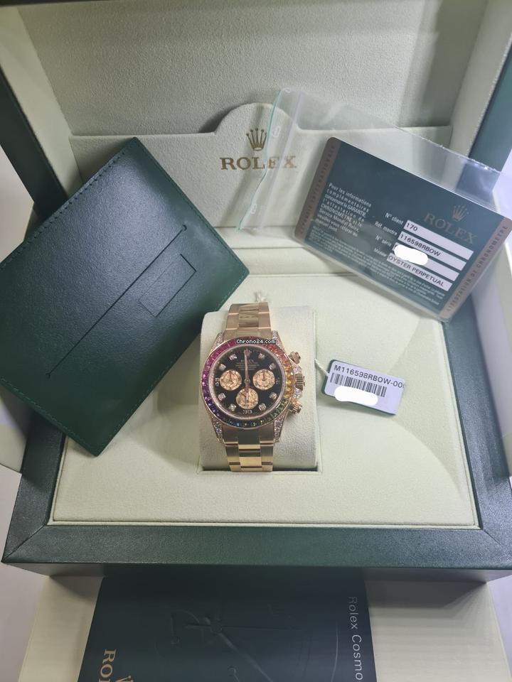 Rolex | Daytona | 116598 RBOW | Yellow gold | 40 mm | Yellow gold | Black | Automatic