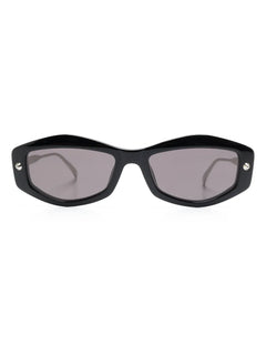 spike-studs geometrical sunglasses