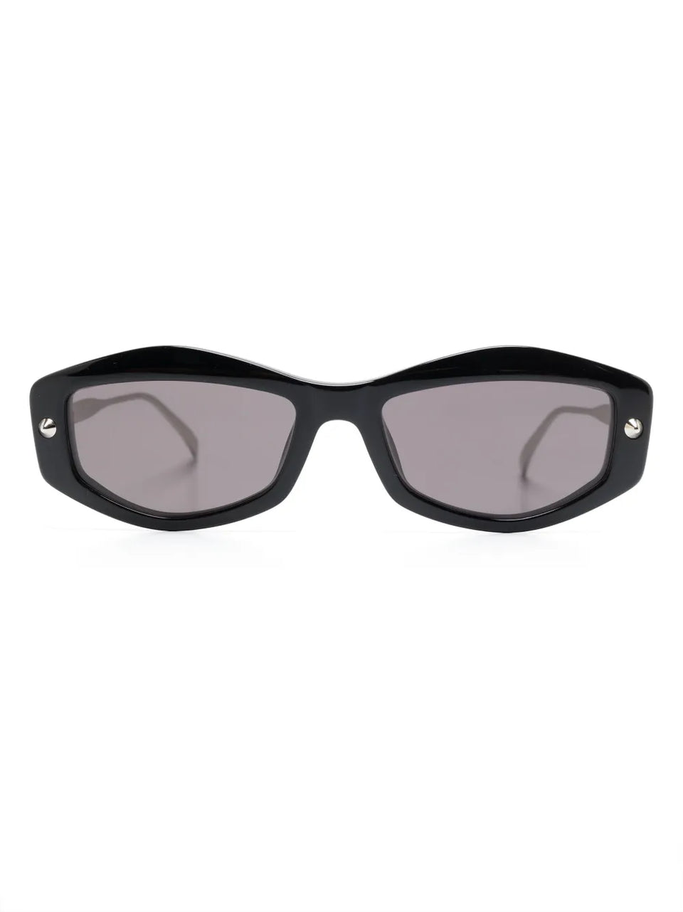 spike-studs geometrical sunglasses