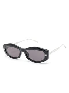 spike-studs geometrical sunglasses