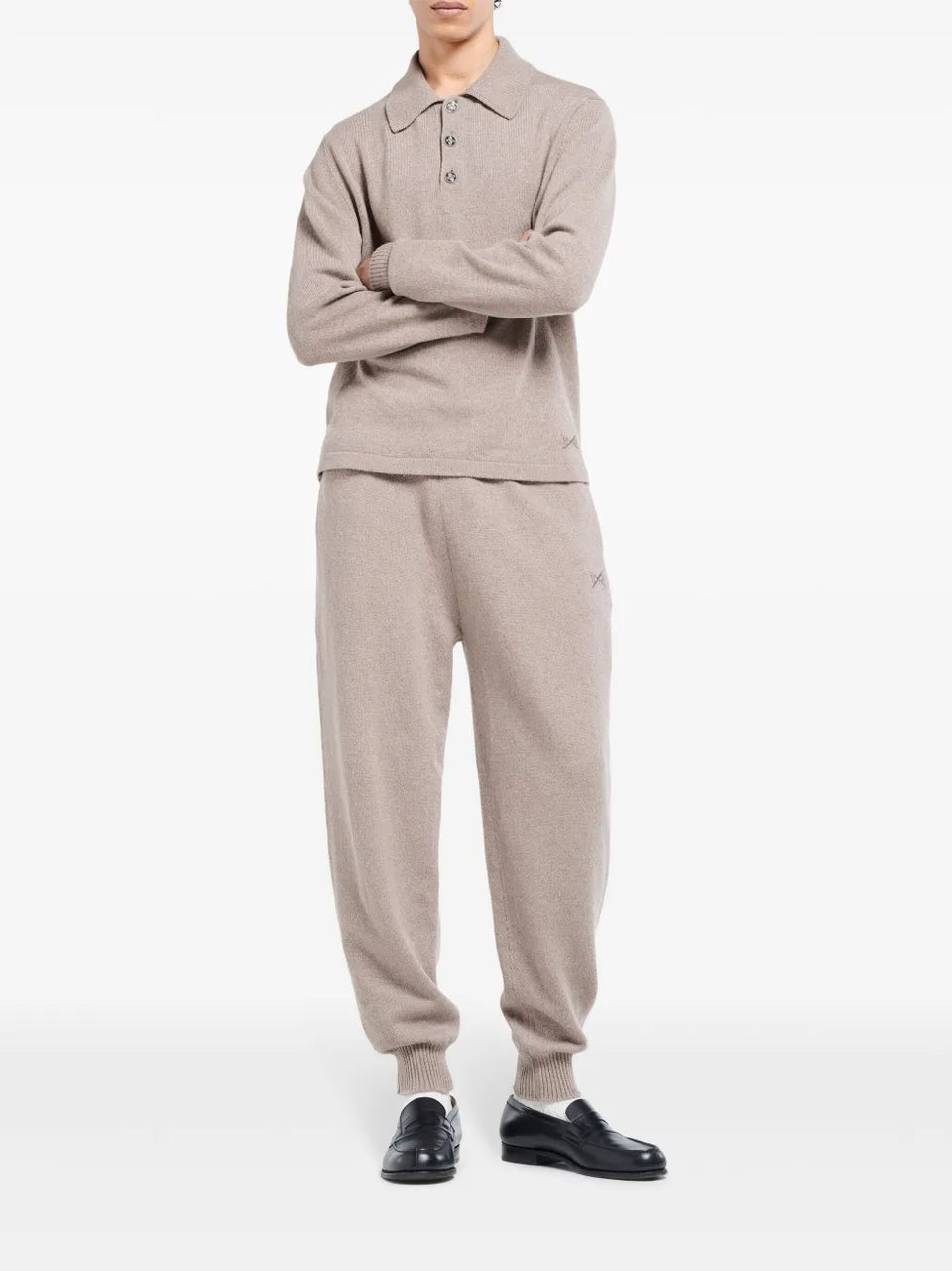 B Label cashmere polo shirt