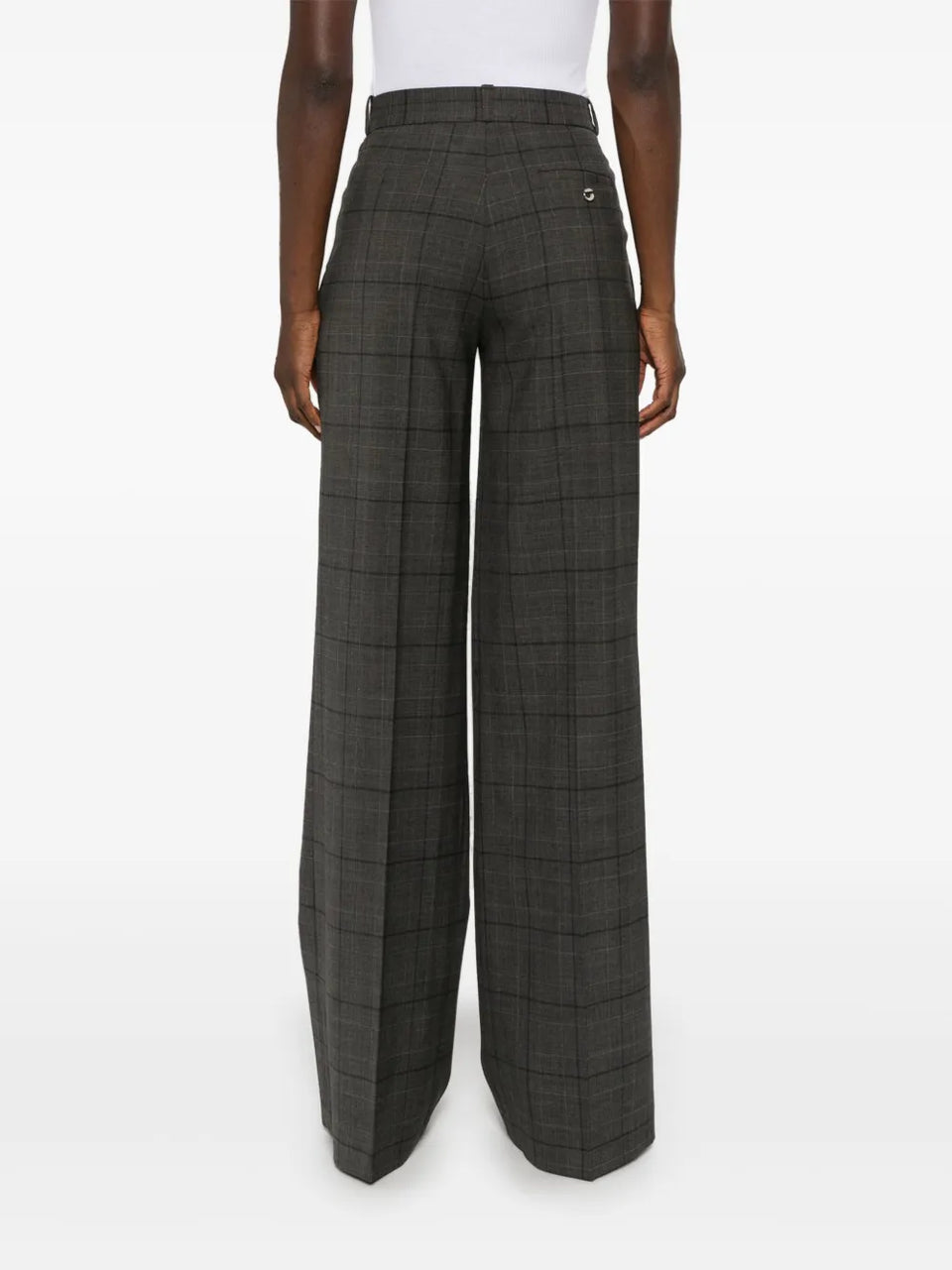 wide-leg tailored trousers