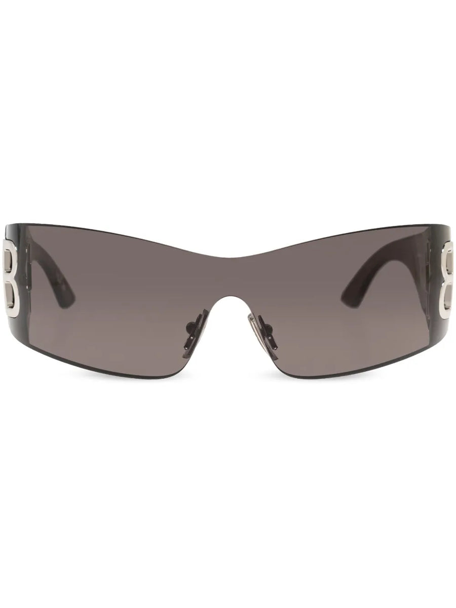 shield frame logo sunglasses