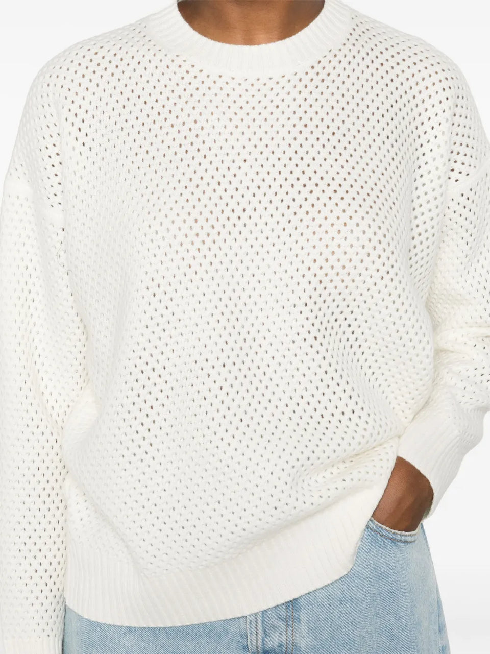 open-knit dress