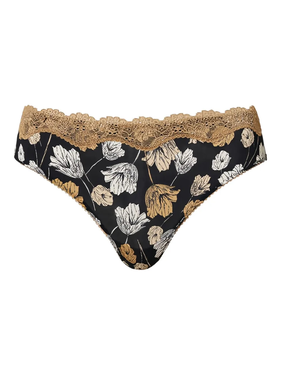 floral-lace briefs