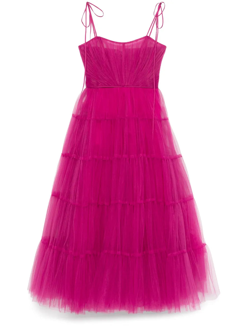 tulle midi dress