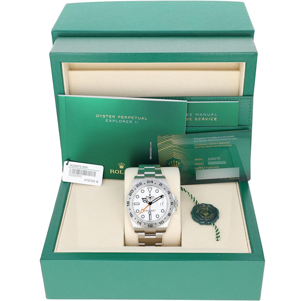 Rolex | Explorer II | 226570 | Steel | 42 x 50 mm | Steel | White | Automatic