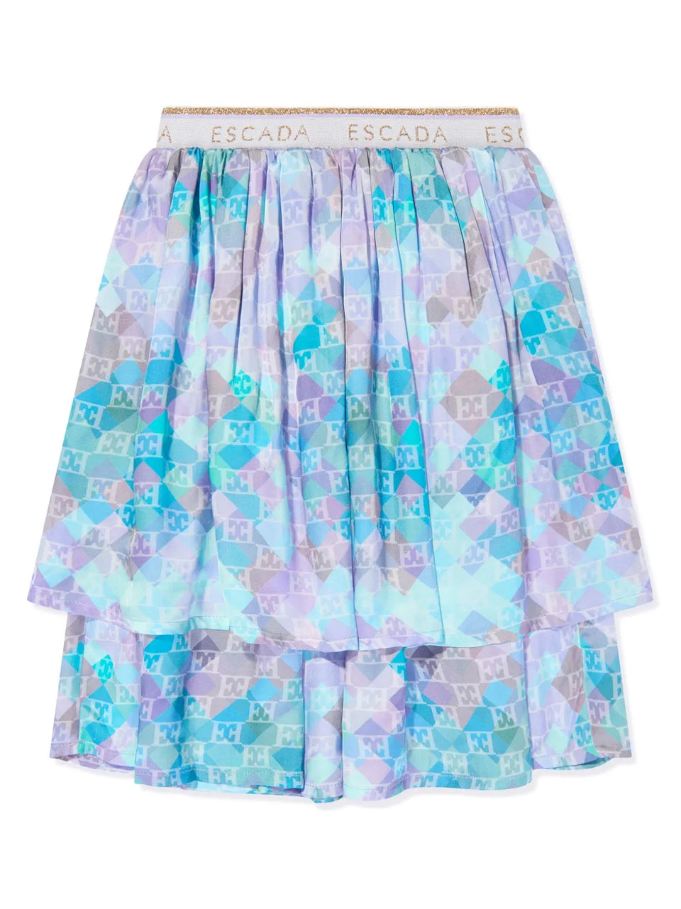 all-over logo-print skirt