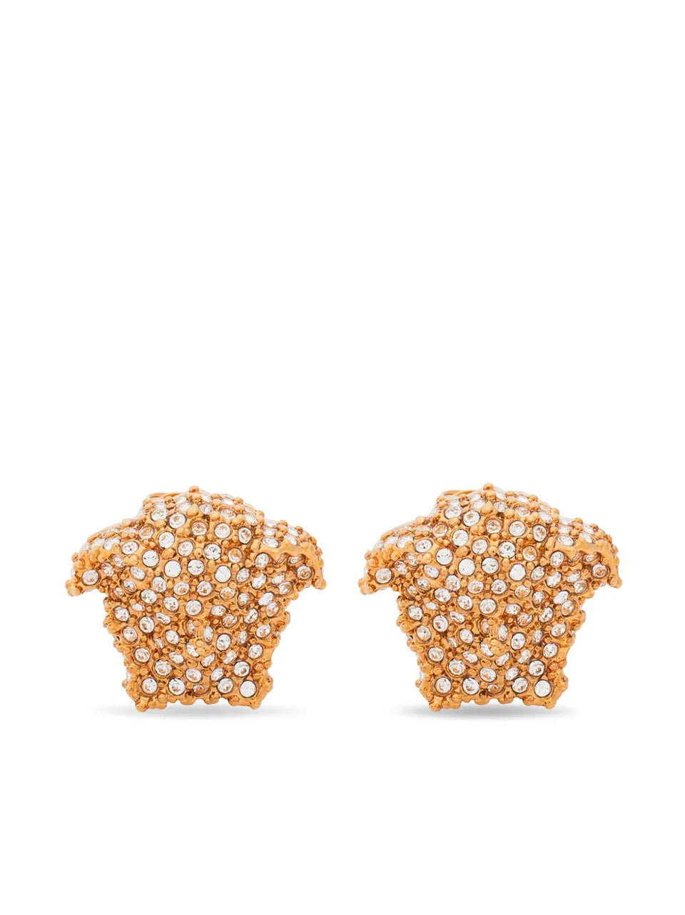 Medusa crystal-embellished earrings