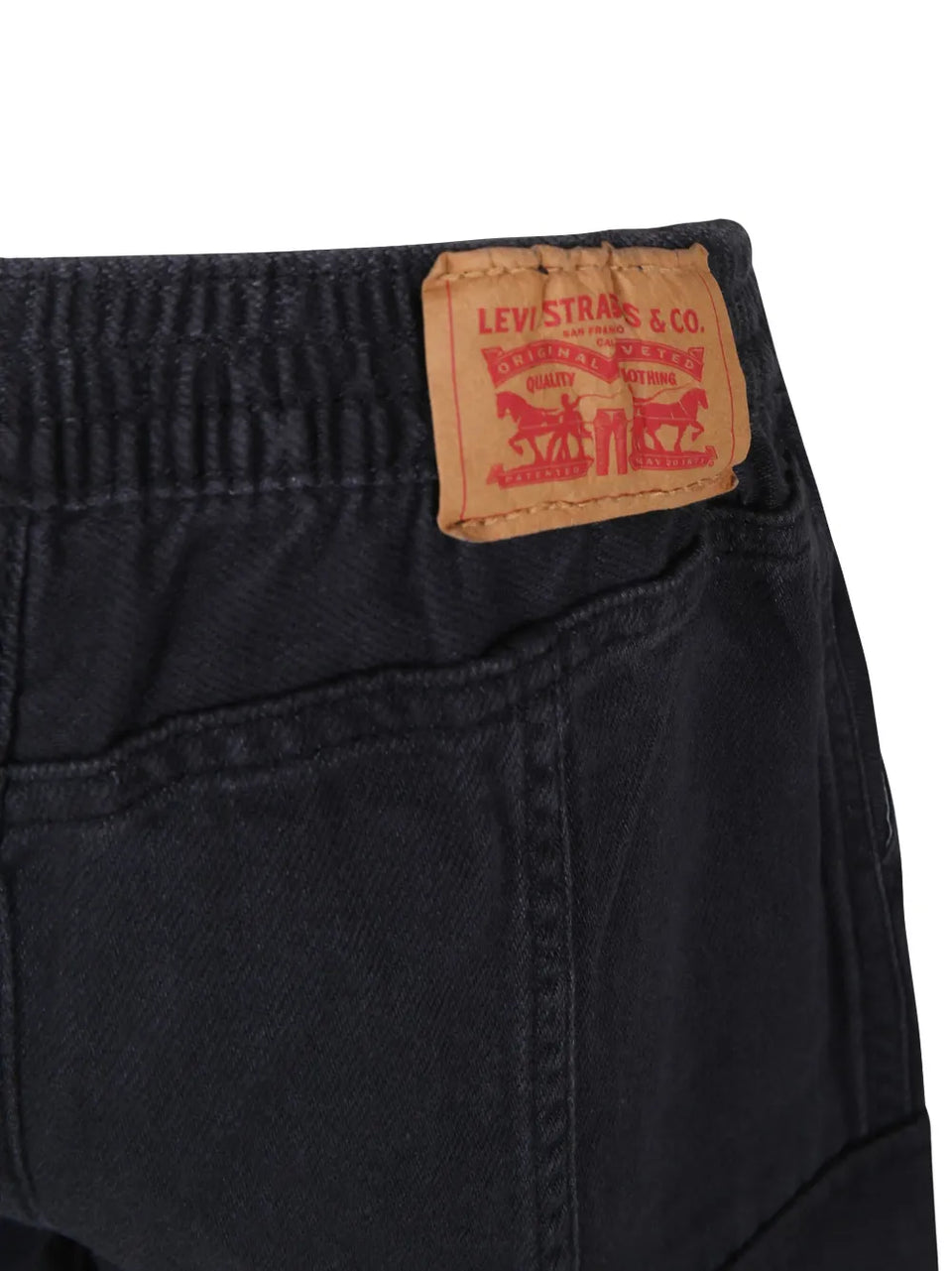 logo-patch wide-leg jeans