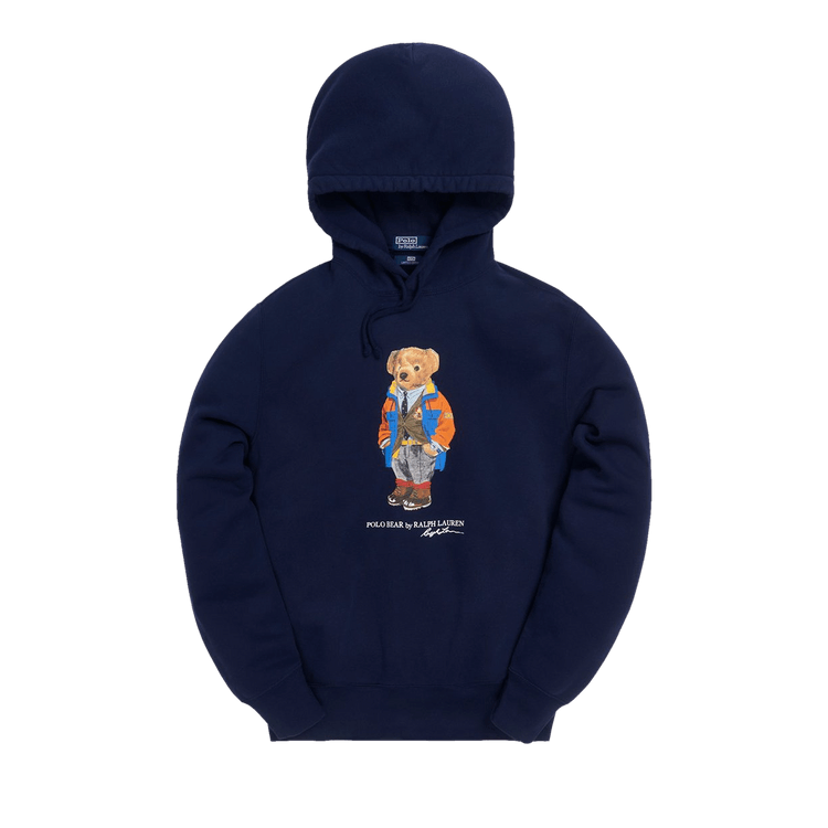 Kith x Polo Ralph Lauren Fleece Hoodie Navy Blue