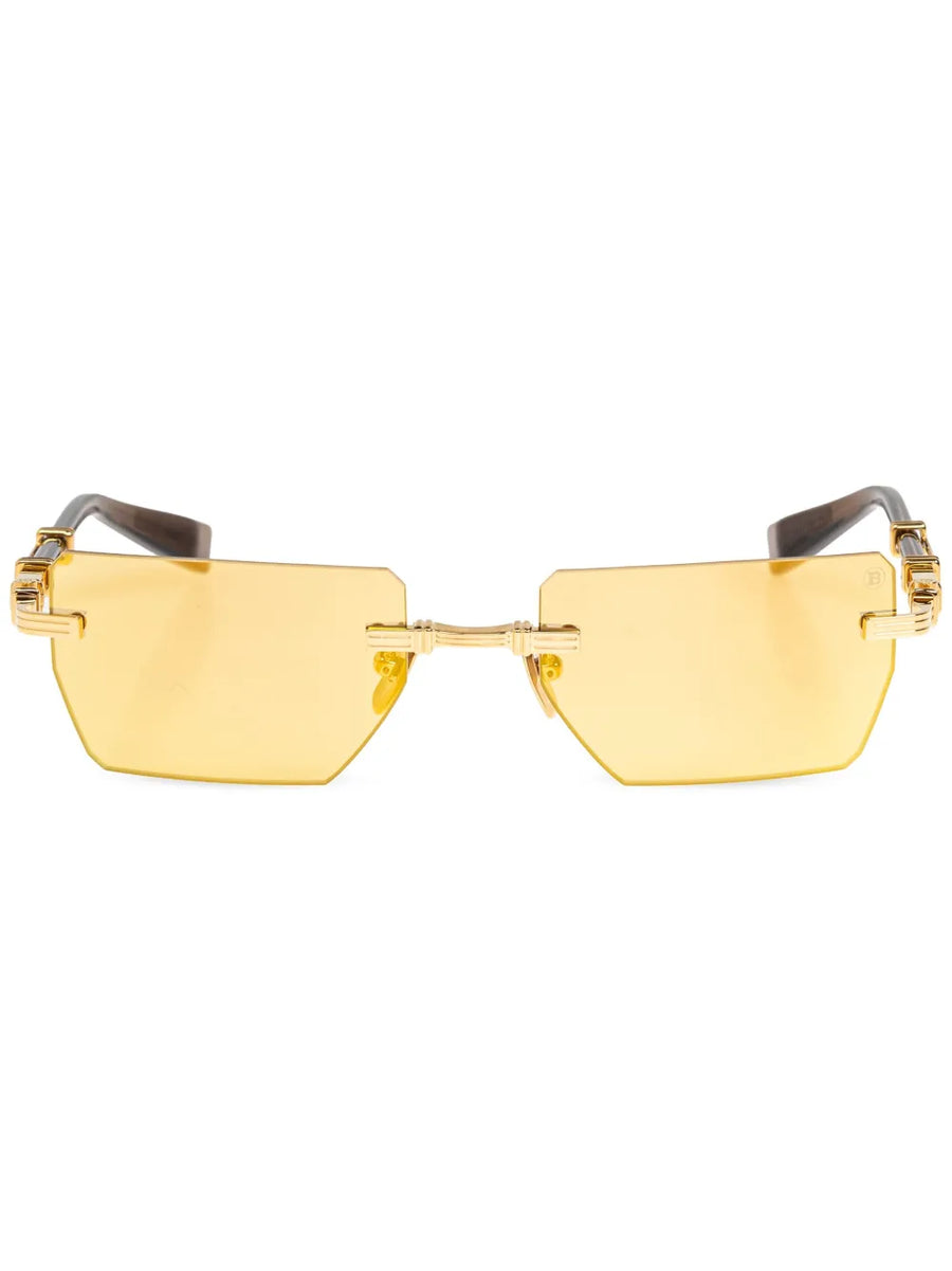 BPS-150G-53 rectangle-frame sunglasses