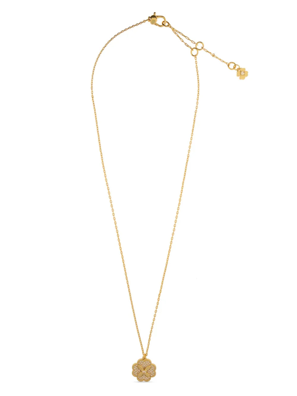 floral zirconium necklace