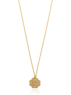 floral zirconium necklace