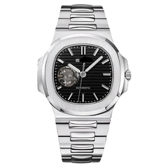 SEIKO MOD NAUTILUS OPEN HEART BLACK