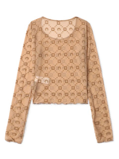 monogram crewneck top
