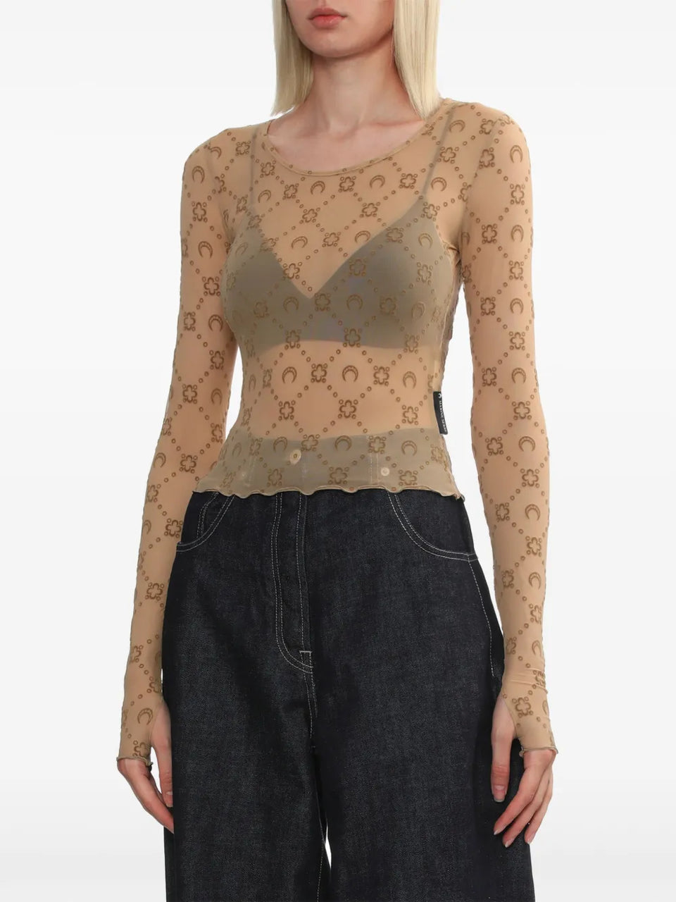 monogram crewneck top