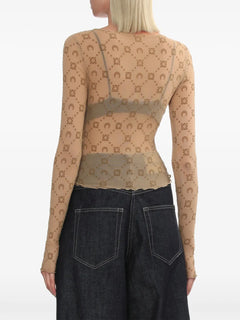 monogram crewneck top