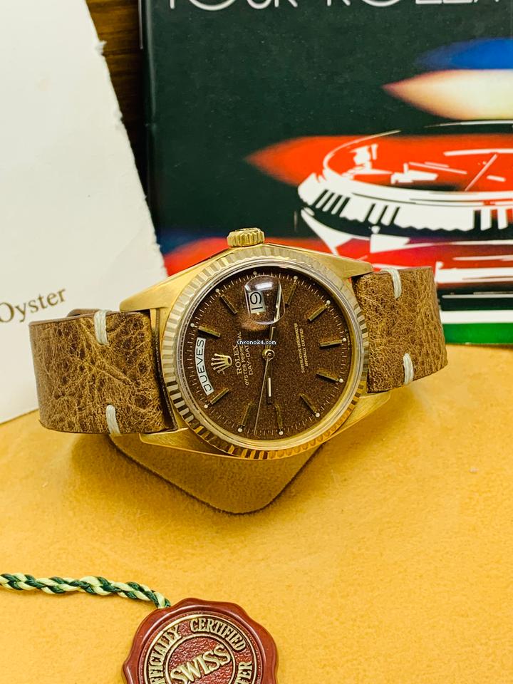 Rolex | Day-Date | 1803 | Yellow gold | 36 mm | Brown | Automatic