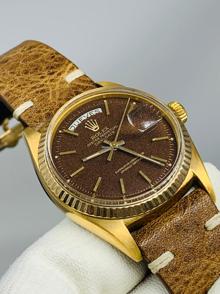 Rolex | Day-Date | 1803 | Yellow gold | 36 mm | Brown | Automatic