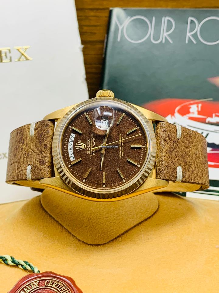 Rolex | Day-Date | 1803 | Yellow gold | 36 mm | Brown | Automatic
