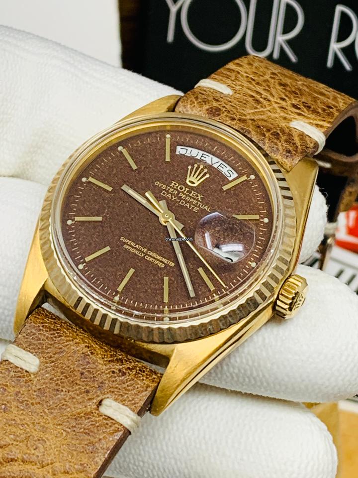 Rolex | Day-Date | 1803 | Yellow gold | 36 mm | Brown | Automatic