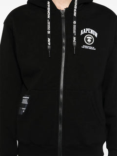 logo-patch hooded jacket