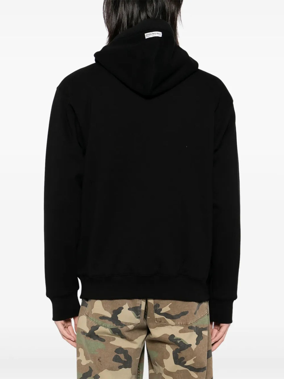 logo-patch hooded jacket