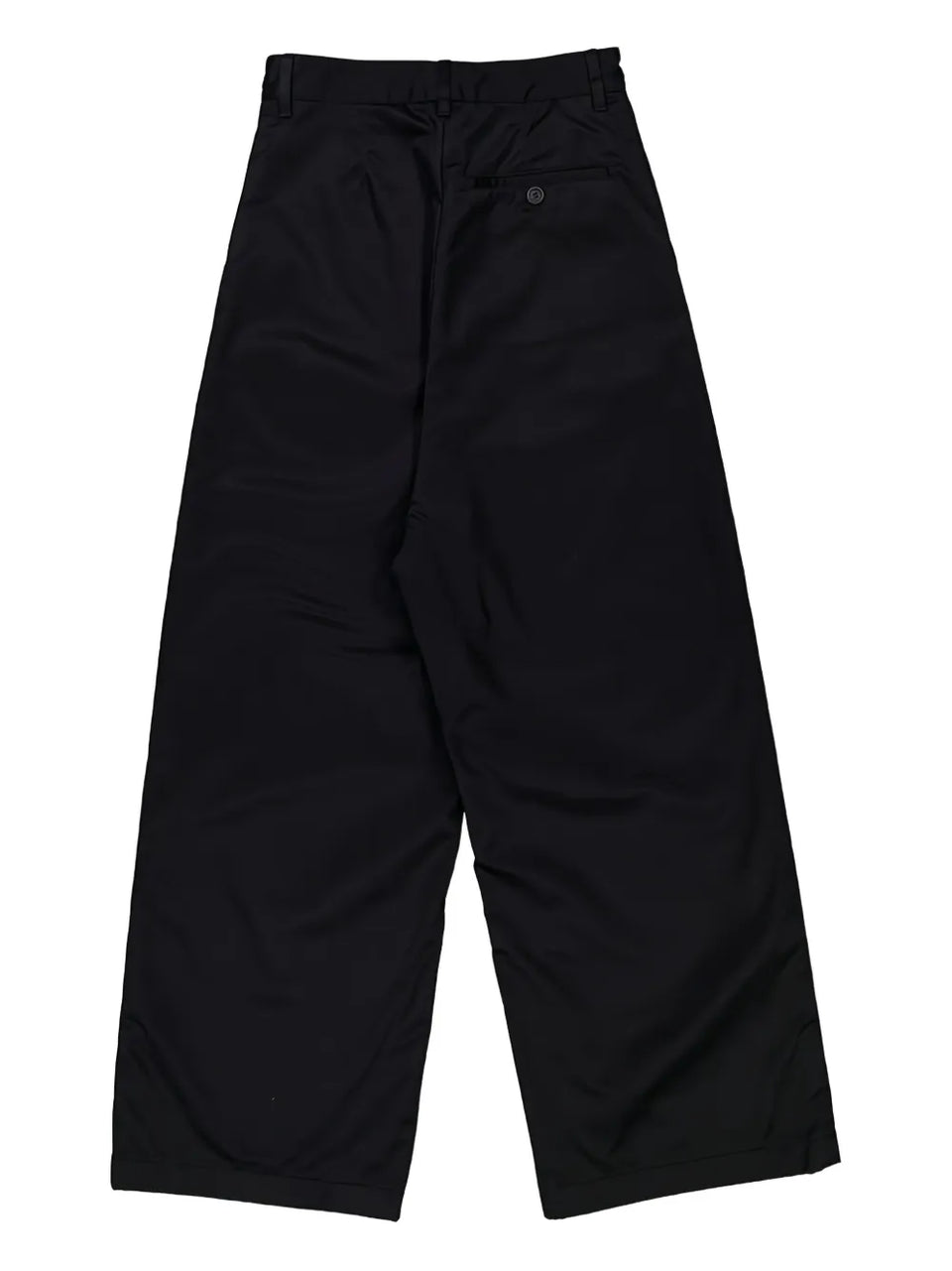 low-crotch wide-leg trousers