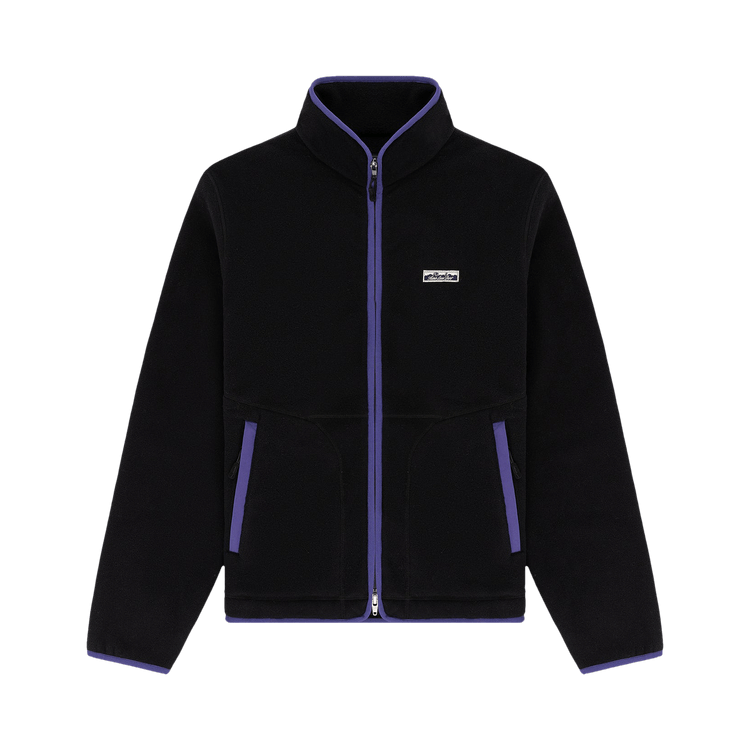 Aimé Leon Dore Lightweight Full Zip Fleece Jacket Jet Black