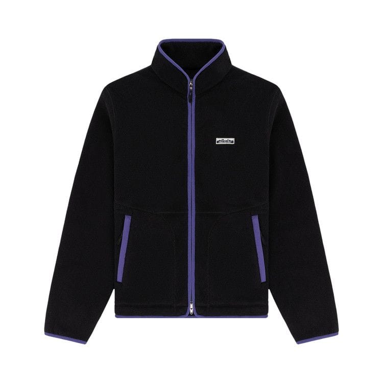 Aimé Leon Dore Lightweight Full Zip Fleece Jacket Jet Black