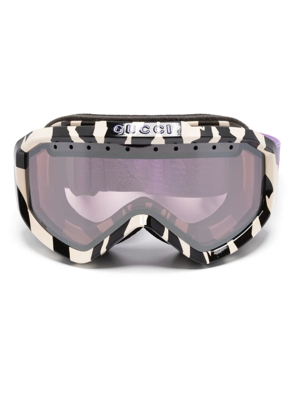 zebra-print ski goggles