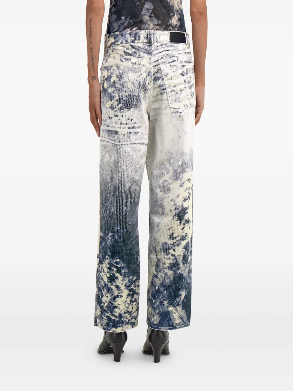 Appaloosa-print jeans