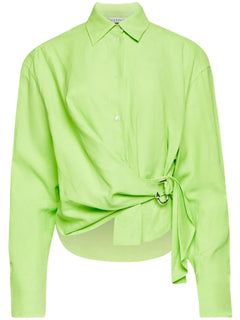 draped twisted shirt