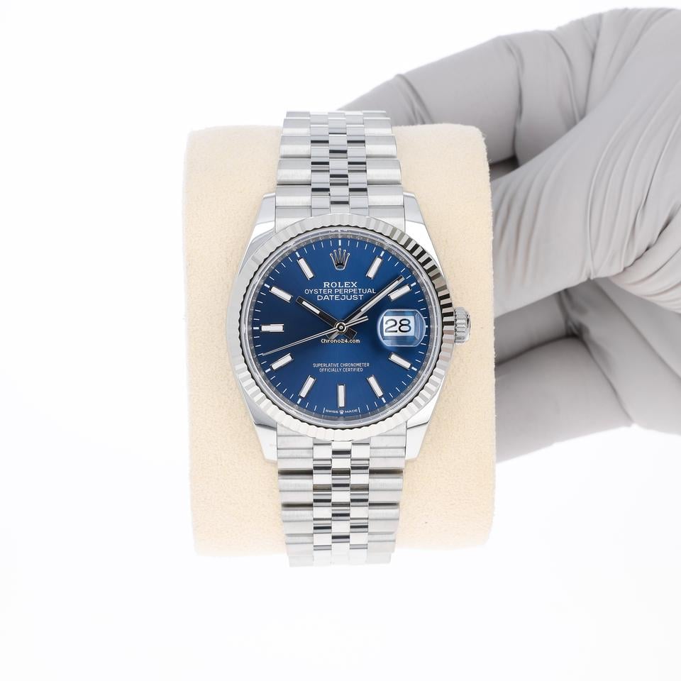 Rolex | Datejust | 126234 | Steel | 36 x 44 mm | Steel | Blue | Automatic