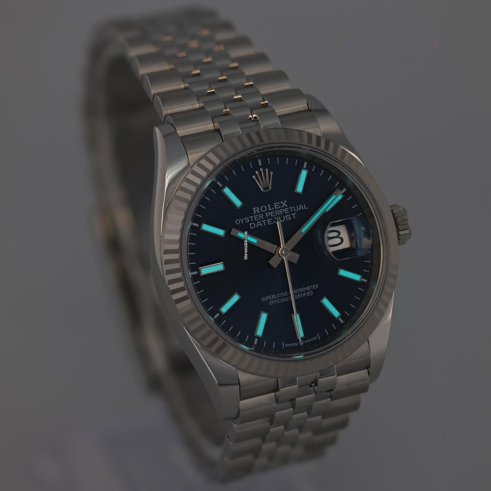 Rolex | Datejust | 126234 | Steel | 36 x 44 mm | Steel | Blue | Automatic