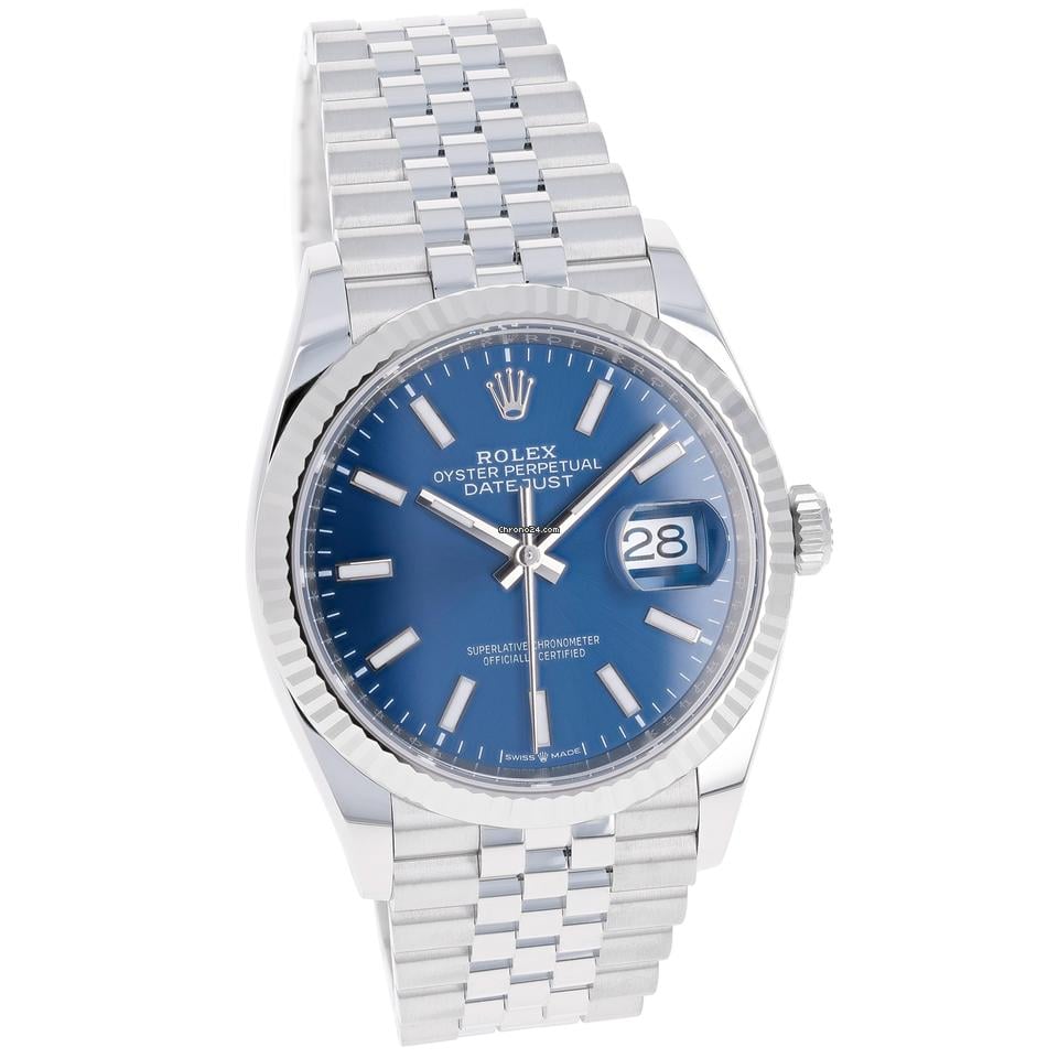 Rolex | Datejust | 126234 | Steel | 36 x 44 mm | Steel | Blue | Automatic
