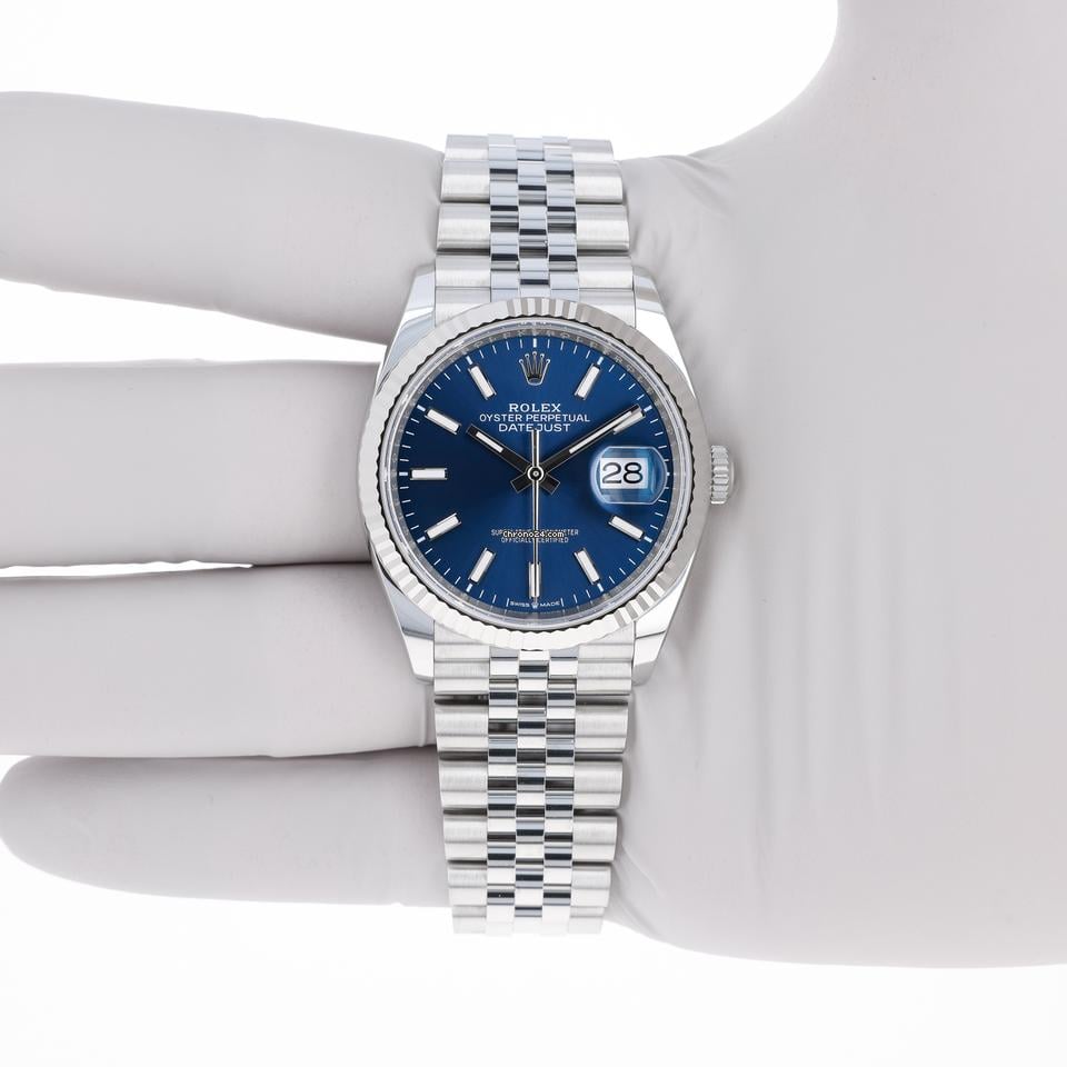 Rolex | Datejust | 126234 | Steel | 36 x 44 mm | Steel | Blue | Automatic