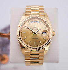 Rolex | Day-Date | 228238-0006 | Yellow gold | 40 mm | Yellow gold | Champagne | Automatic