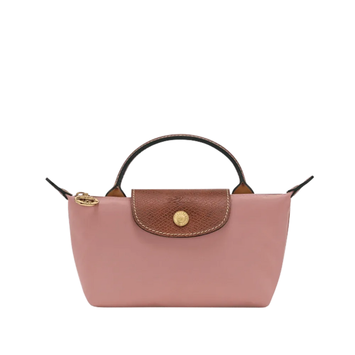 Longchamp Le Pliage Original Pouch with handle Pink Tea - Recycled canvas