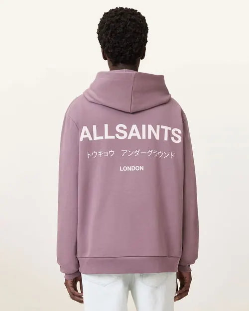 Underground Pullover Logo Hoodie purple color