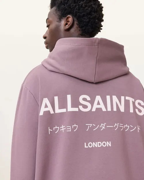 Underground Pullover Logo Hoodie purple color