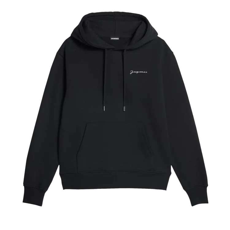 Jacquemus Le Sweatshirt Brodé Dark Black